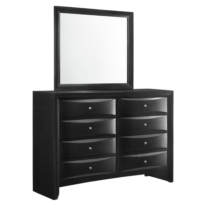 Picket House Dana Black Dresser And Mirror PKT-EM800DRMR