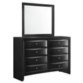 Picket House Furnishings Dana Dresser & Mirror Set in Black