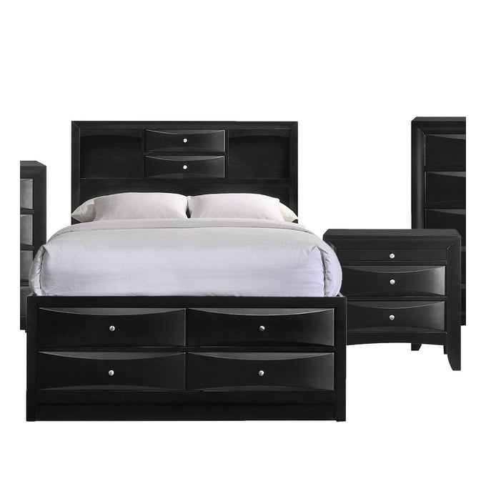 Picket House Dana Black 2pc Bedroom Set With Queen Bed PKT-EM870QB-BR-S2