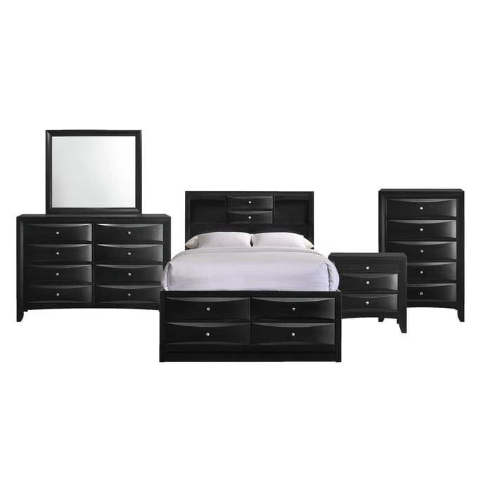 Picket House Dana Black 5pc Bedroom Set With King Bed PKT-EM870KB5PC