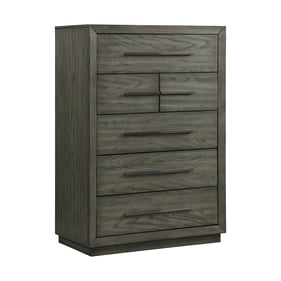 Picket House Hollis Grey Wood 6 Drawers Chest