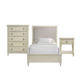 Picket House Gia White 3pc Kids Bedroom Set with Twin Panel Bed