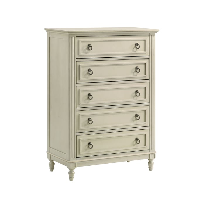 Picket House Gia White 5 Drawer Chest PKT-GI700CH