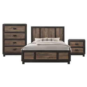 Picket House Harrison Walnut 3pc Bedroom Set with Full Panel Bed