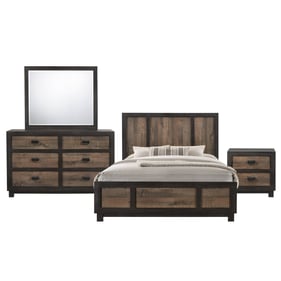 Picket House Harrison Walnut 4pc Bedroom Set with Full Panel Bed