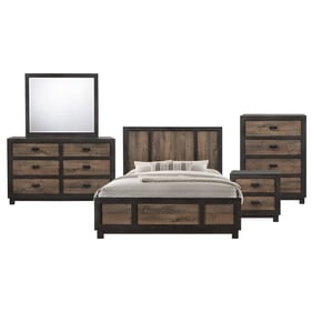 Picket House Harrison Walnut 5pc Bedroom Set with Full Panel Bed