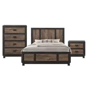 Picket House Harrison Walnut 3pc Bedroom Set with King Panel Bed