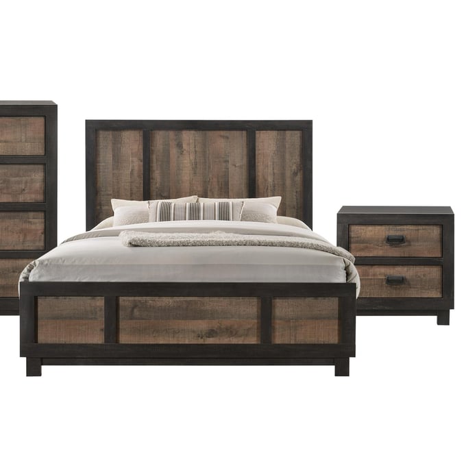 Picket House Harrison Walnut 2pc Bedroom Set with King Panel Bed PKT-HG100-BR-S2