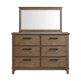 Picket House Jaxon Grey 6 Drawer Dresser with Mirror