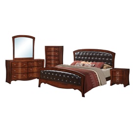 Picket House Jansen Medium Espresso 5pc Bedroom Set with Queen Panel Bed