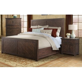 Picket House Dex Walnut Wood 2pc Bedroom Set with Queen Drawer Bed