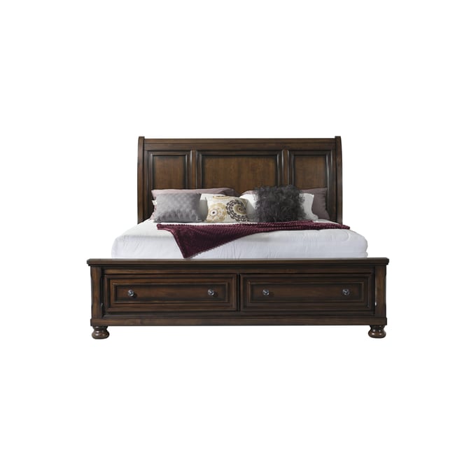 Picket House Kingsley Walnut Wood Storage King Bed PKT-KT600KB