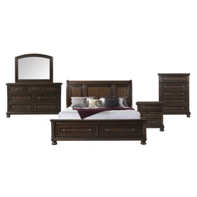 Picket House Kingsley Walnut 5pc Bedroom Set with Storage King Bed