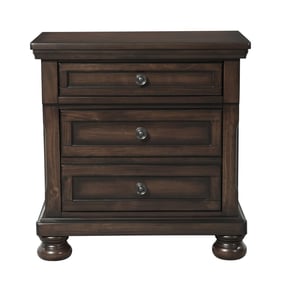 Picket House Kingsley Walnut 3 Drawers Night Stand with Usb