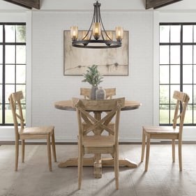 Picket House Keaton Beach Round Standard Height 5pc Dining Room Set