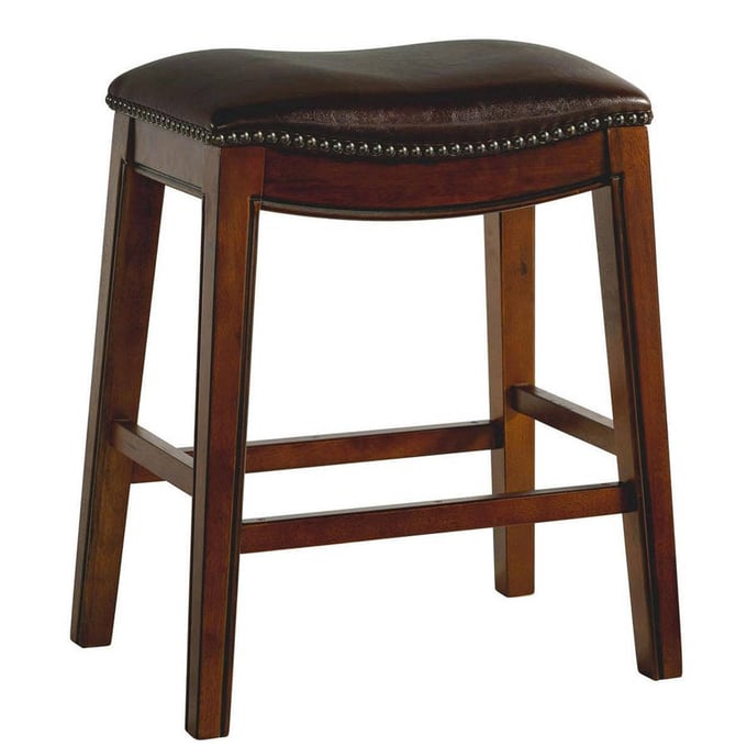 Picket House Bowen Brown 24 Inch Backless Counter Height Stool PKT-LFS100CSTDB