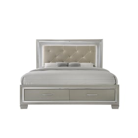 Picket House Glamour Champagne Storage King Platform Bed