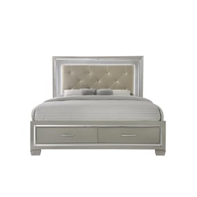 Picket House Glamour Champagne Storage Queen Platform Bed