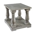 Picket House Furnishings Baxter Four Pedestal End Table