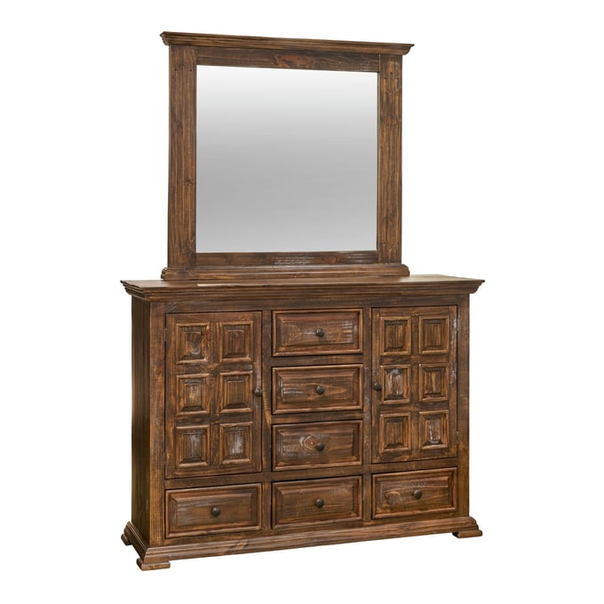 Picket House Ruma Brown Dresser and Mirror PKT-MBLV500DRMR