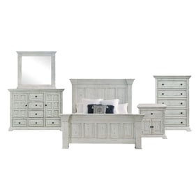 Picket House Ruma White 5pc Queen Bedroom Set