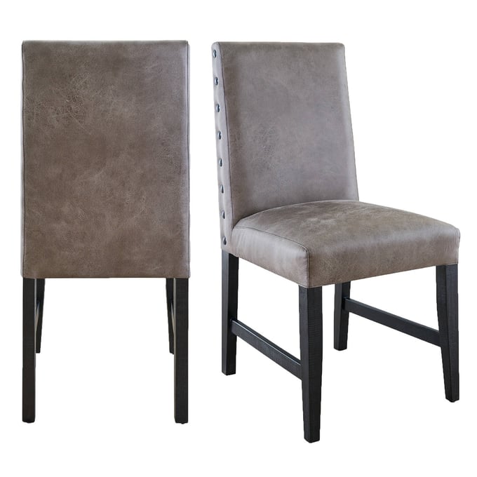 2 Picket House Tyler Gray Dining Side Chairs PKT-MDCZ100GFSCW