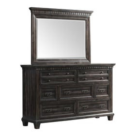 Picket House Steele Smokey Walnut Dresser and Mirror