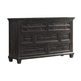 Picket House Steele Smokey Walnut Wood 7 Drawers Dresser