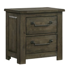 Picket House Memphis Antique Grey Two Drawers USB Nightstand