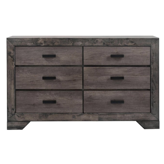 Picket House Grayson Grey Oak 6 drawers Dresser PKT-NH100DR