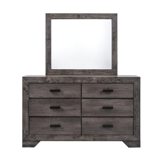 Picket House Grayson Grey Oak Dresser and Mirror PKT-NH100DRMR