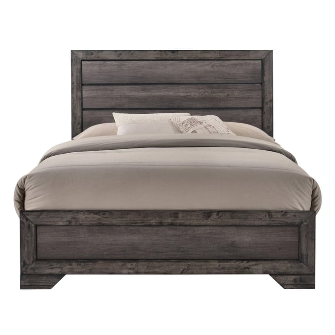 Picket House Grayson Grey Oak King Panel Bed PKT-NH100KB