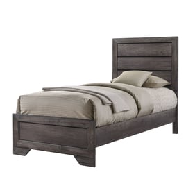 Picket House Grayson Grey Oak Youth Twin Panel Bed