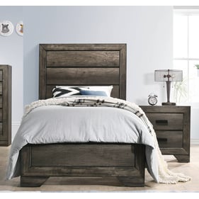 Picket House Grayson Grey Oak 2pc Kids Bedroom Set with Twin Panel Bed