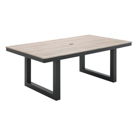 Picket House Del Mar Black Tan Outdoor Dining Table