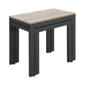 Picket House Furnishings Del Mar End Table - Black and Tan