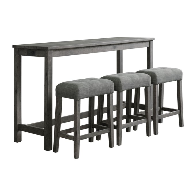 Picket House Turner Charcoal Hardwood Multipurpose Bar Set PKT-D-14030-BTSP