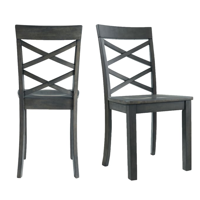 2 Picket House Regan Grey Side Chairs PKT-DRN300SC