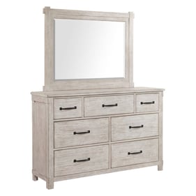 Picket House Jack White 7 Drawer Dresser and Mirror