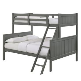 Picket House Santino Grey Wood Twin Over Full Bunk Bed