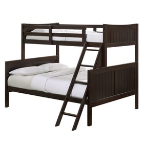 Picket House Santino Espresso Wood Twin Over Full Bunk Bed