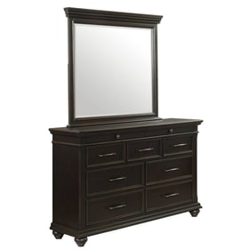 Picket House Brooks Black 9 Drawers Dresser and Mirror