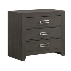 Picket House Roma Grey 3 Drawer USB Nightstand