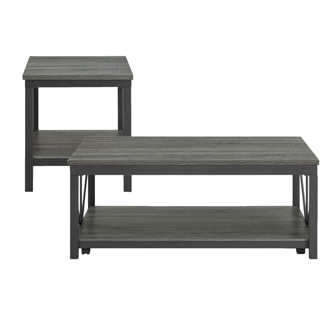 Picket House Owen Grey 2pc Occasional Table Set PKT-T-1770-3-2PC