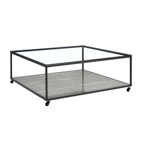 Picket House Finney Grey Clear Coffee Table