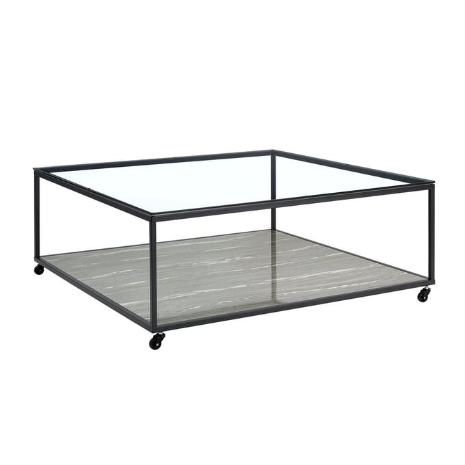 Picket House Finney Grey Clear Coffee Table PKT-T-5050-3-CT