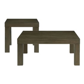 Picket House Jasper Dark Walnut Square 2pc Occasional Table Set