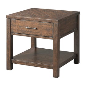 Picket House Dex Walnut Wood Square End Table