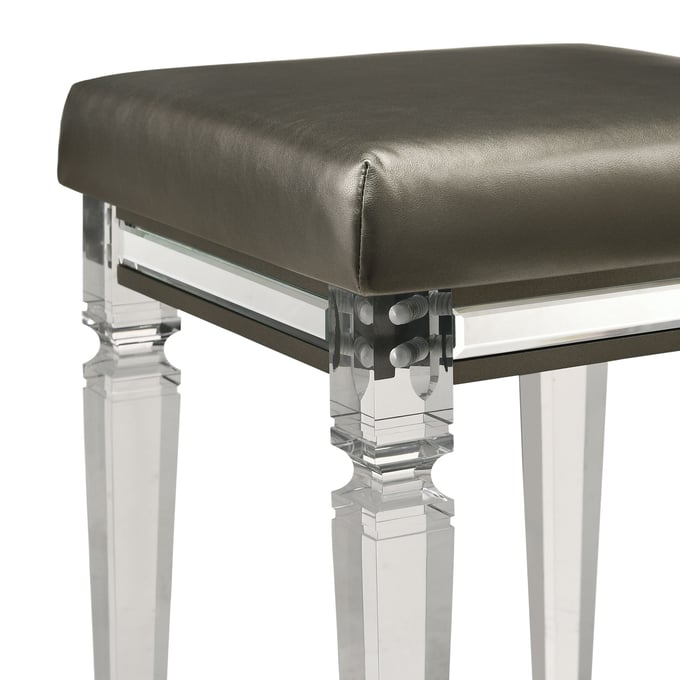 Morena Acrylic Vanity Stool from Butler