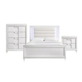 Picket House Charlotte Youth White 3pc Kids Bedroom Set with Full Bed